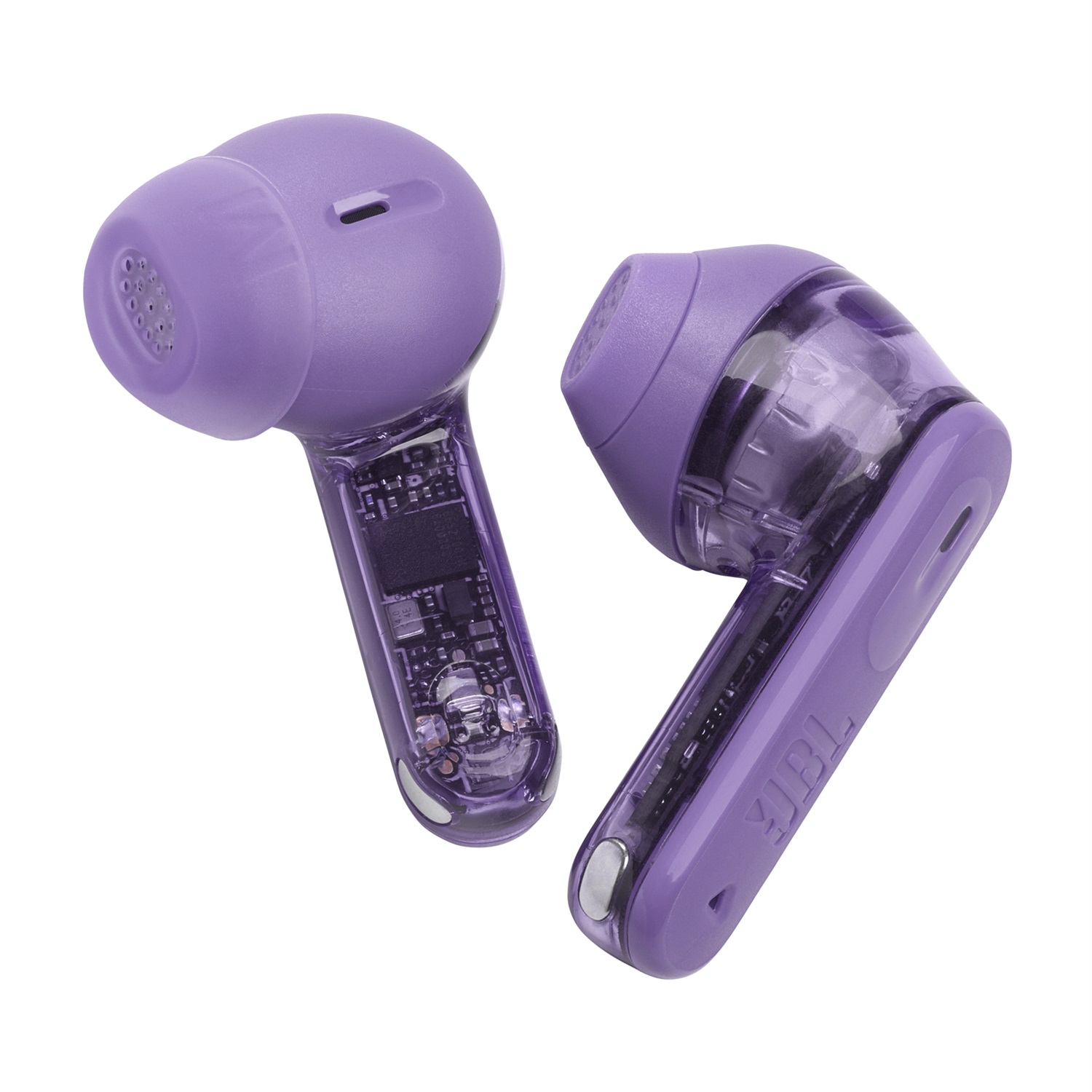 JBL Tune Flex 2 Ghost - Auricolari Bluetooth True Wireless con Cancellazione del Rumore, 48 Ore di Autonomia, Design Aperto a Stick, Resistenza IP54