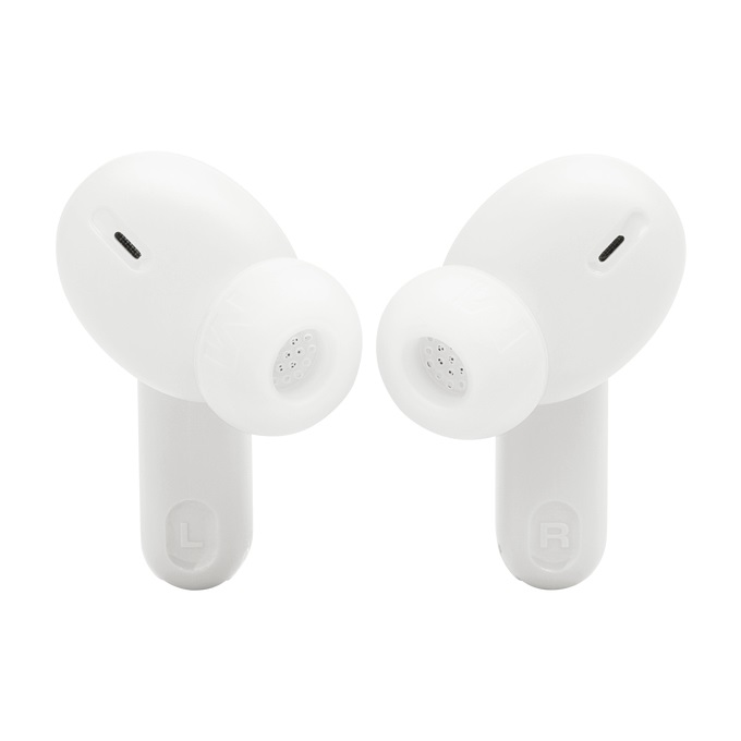 JBL Tune Beam 2 Auricolari True Wireless Bluetooth In-ear con Cancellazione del Rumore, 48 Ore di Autonomia, Resistenti ad Acqua e Polvere IP54, Design Chiuso a Stick - Bianco