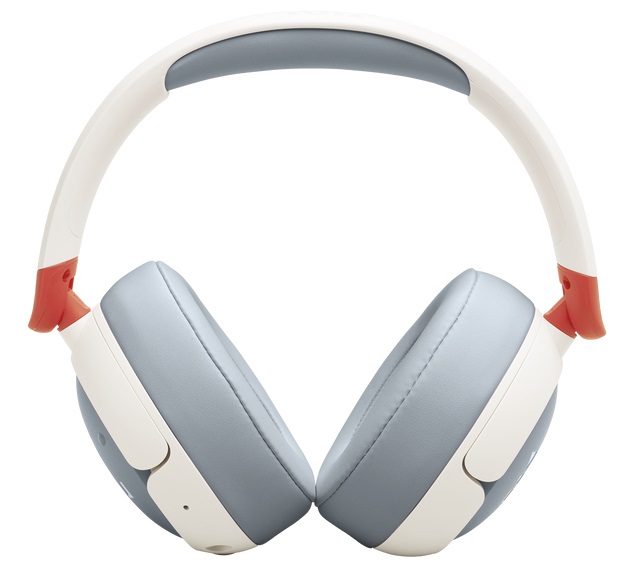JBL Junior 470NC Cuffie Over-Ear Bluetooth Wireless per Bambini con Cancellazione Attiva del Rumore, Microfono Integrato, 50 Ore di Autonomia, Safe Sound, Bianco