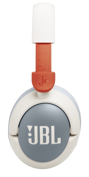 JBL Junior 470NC Cuffie Over-Ear Bluetooth Wireless per Bambini con Cancellazione Attiva del Rumore, Microfono Integrato, 50 Ore di Autonomia, Safe Sound, Bianco