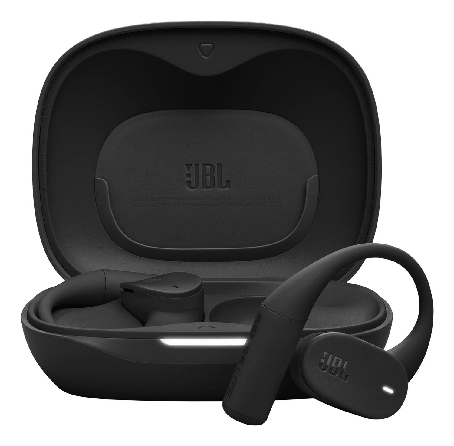 JBL Sense Lite Auricolari Bluetooth True Wireless Open-Ear Nero con Tecnologia OpenSound e 32H di Autonomia