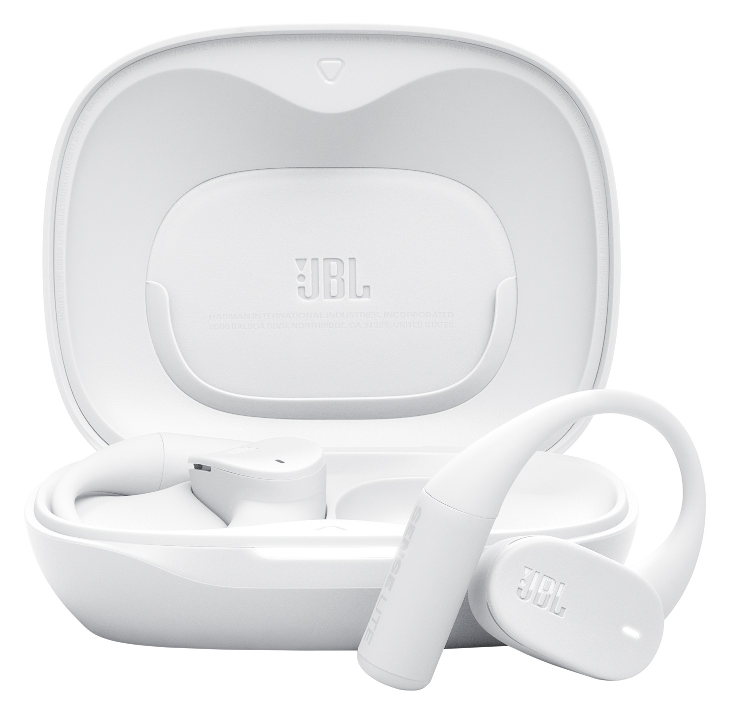 JBL Sense Lite Auricolari True Wireless Open-Ear Bianco con Tecnologia OpenSound e 32H di Autonomia