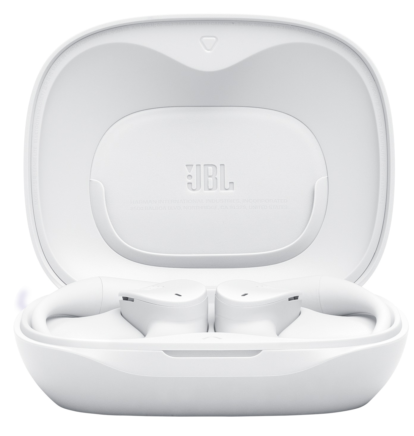 JBL Sense Lite Auricolari True Wireless Open-Ear Bianco con Tecnologia OpenSound e 32H di Autonomia