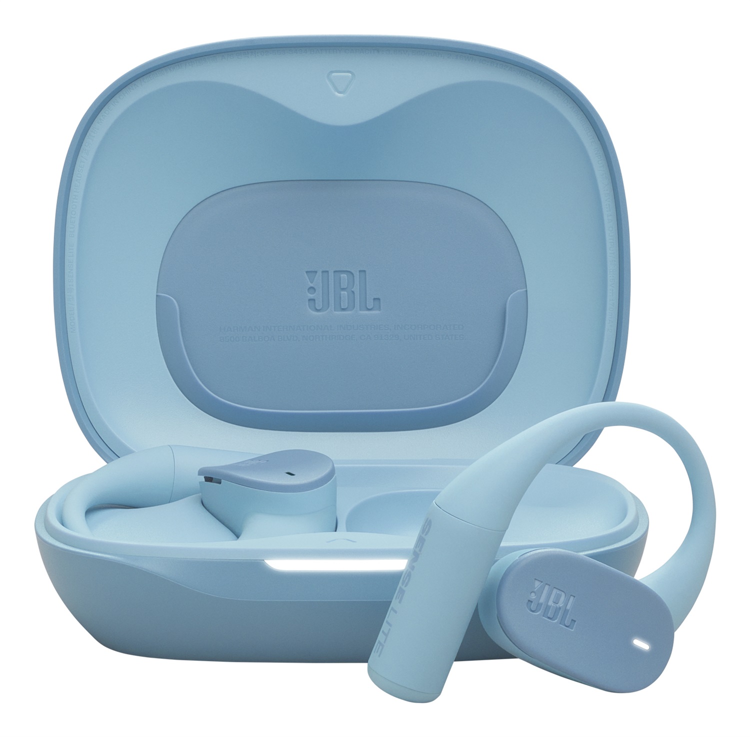 JBL Sense Lite Cuffie Open-Ear True Wireless Blu con Archetto, Tecnologia OpenSound, 32H Autonomia e Certificazione IP54