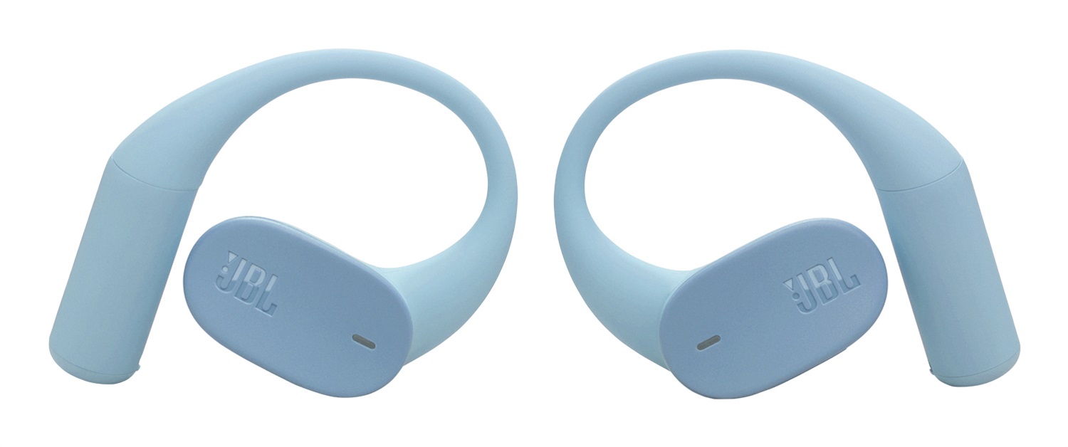 JBL Sense Lite Cuffie Open-Ear True Wireless Blu con Archetto, Tecnologia OpenSound, 32H Autonomia e Certificazione IP54
