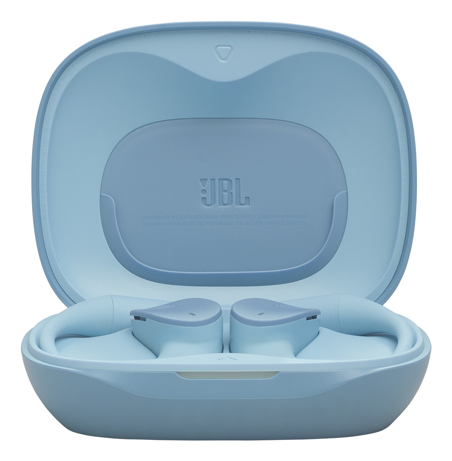 JBL Sense Lite Cuffie Open-Ear True Wireless Blu con Archetto, Tecnologia OpenSound, 32H Autonomia e Certificazione IP54