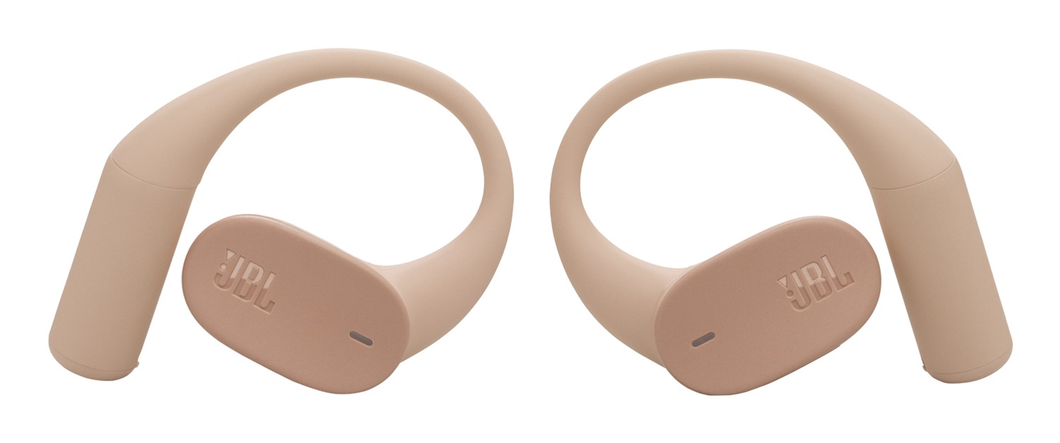 JBL Sense Lite Auricolari Bluetooth True Wireless Open-Ear Beige con Tecnologia OpenSound e 32H di Autonomia