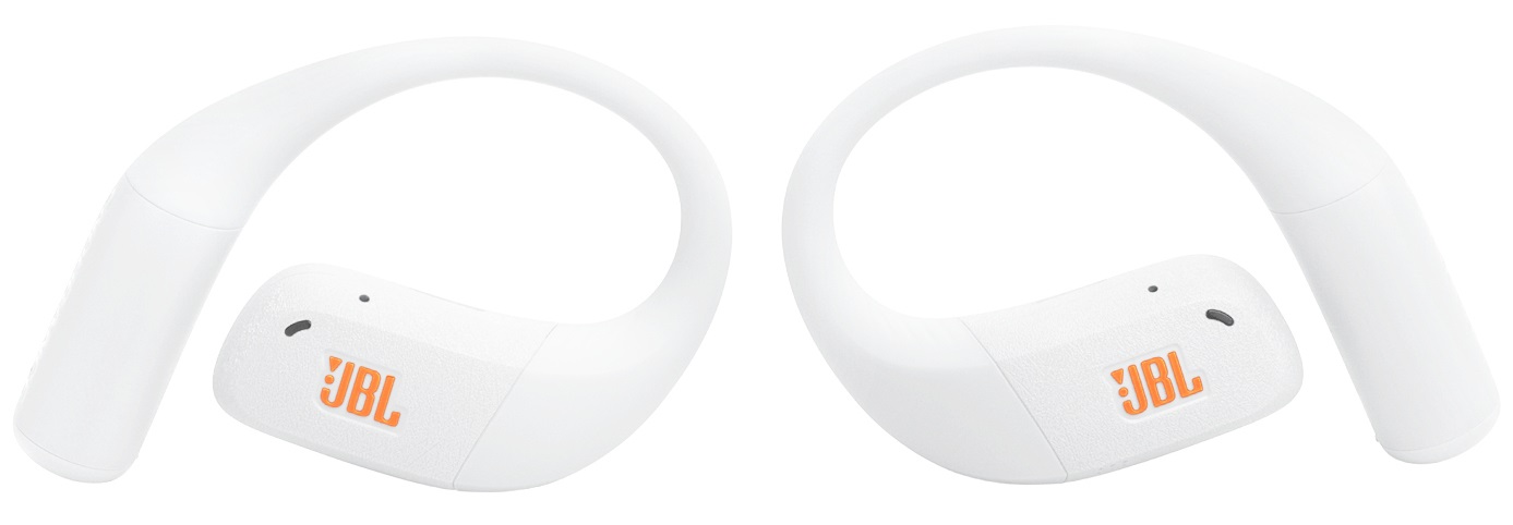 JBL Endurance Zone - Cuffie Sportive Open-Ear True Wireless con Archetto Ergonomico, Suono JBL OpenSound, 32H Autonomia, Impermeabili IP68, Compatibili con App JBL Headphones, Bianco