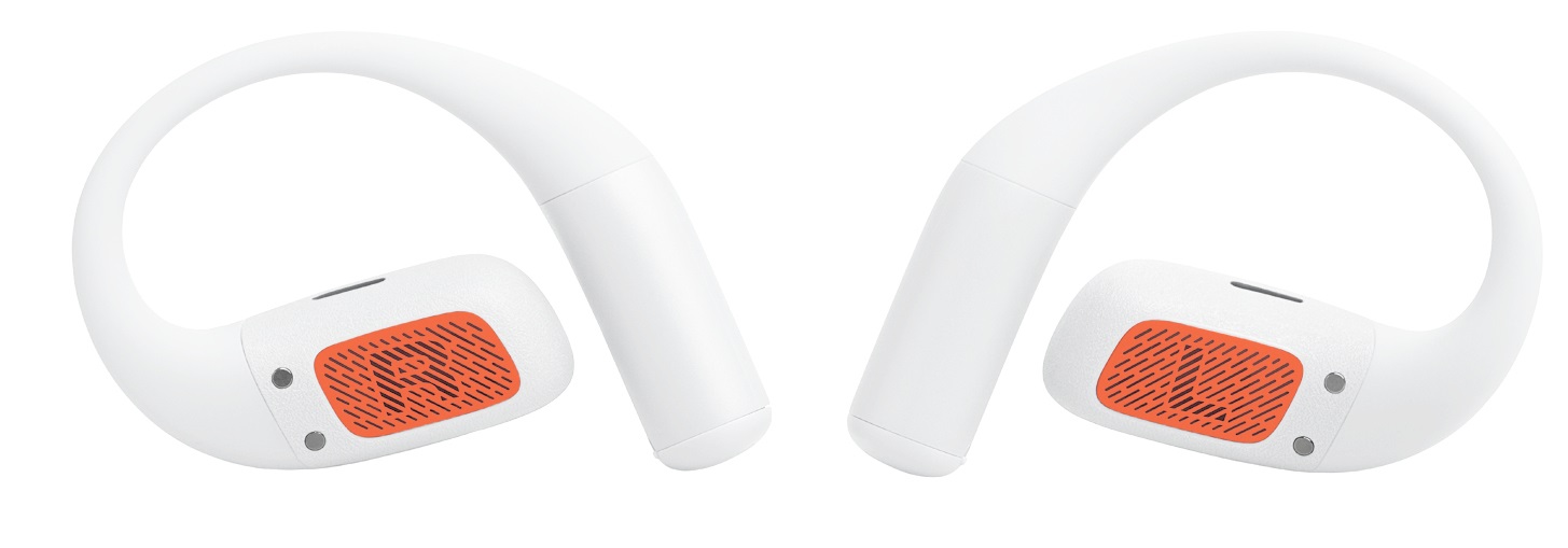 JBL Endurance Zone - Cuffie Sportive Open-Ear True Wireless con Archetto Ergonomico, Suono JBL OpenSound, 32H Autonomia, Impermeabili IP68, Compatibili con App JBL Headphones, Bianco