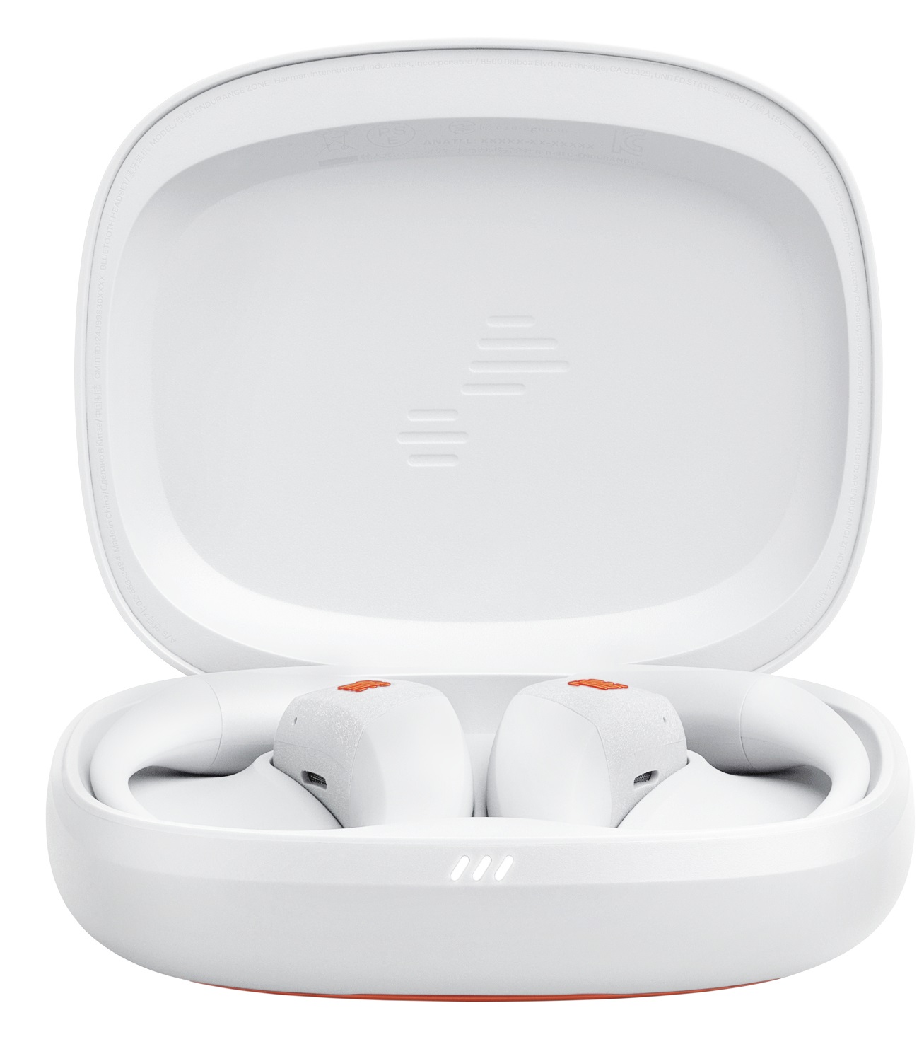 JBL Endurance Zone - Cuffie Sportive Open-Ear True Wireless con Archetto Ergonomico, Suono JBL OpenSound, 32H Autonomia, Impermeabili IP68, Compatibili con App JBL Headphones, Bianco