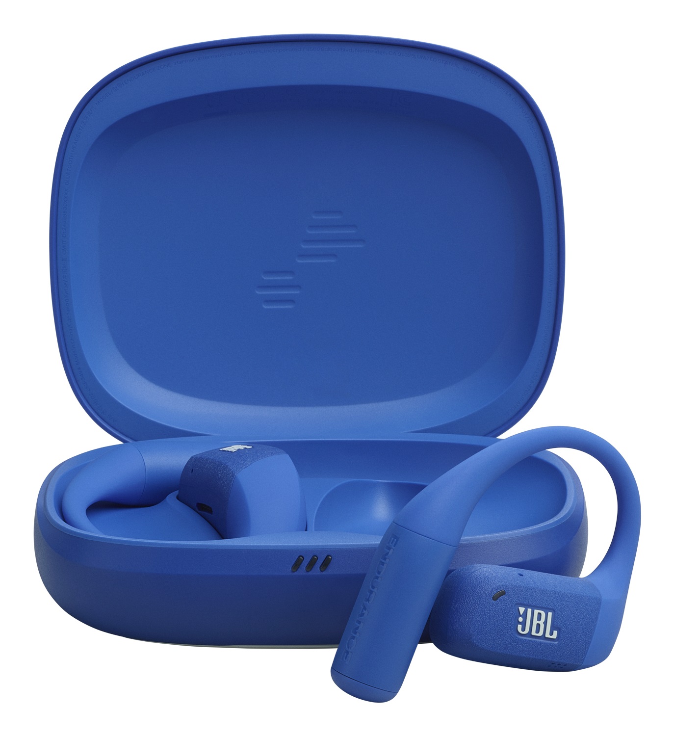 JBL Endurance Zone - Cuffie Sportive True Wireless Open-Ear con Archetto Ergonomico, 32H Autonomia, IP68 Impermeabili, Blu