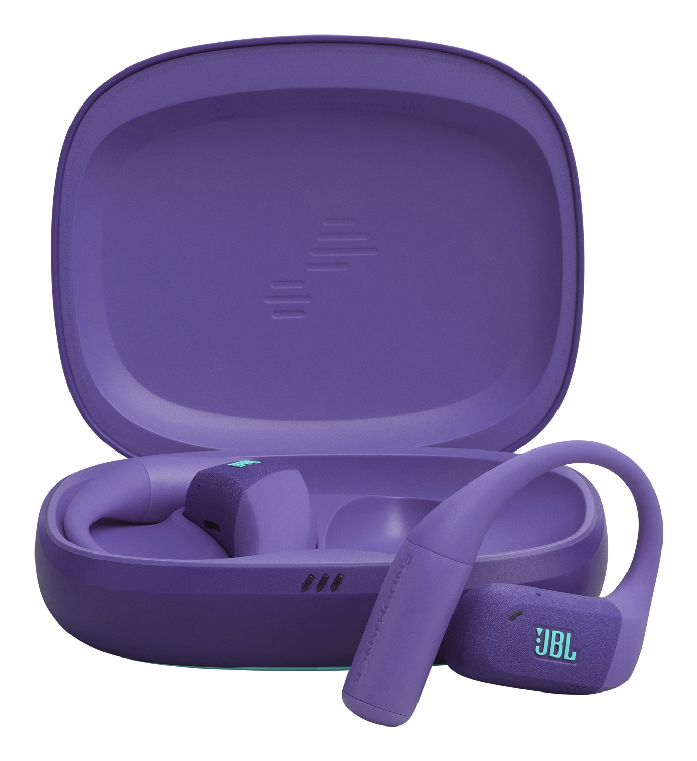 JBL Endurance Zone - Cuffie Sportive True Wireless Open-Ear con 32H di Autonomia, Impermeabili IP68 e Archetto Ergonomico, Viola