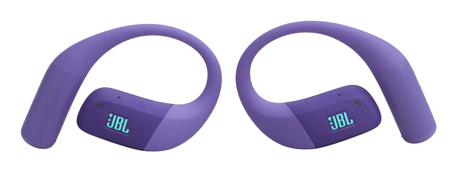 JBL Endurance Zone - Cuffie Sportive True Wireless Open-Ear con 32H di Autonomia, Impermeabili IP68 e Archetto Ergonomico, Viola