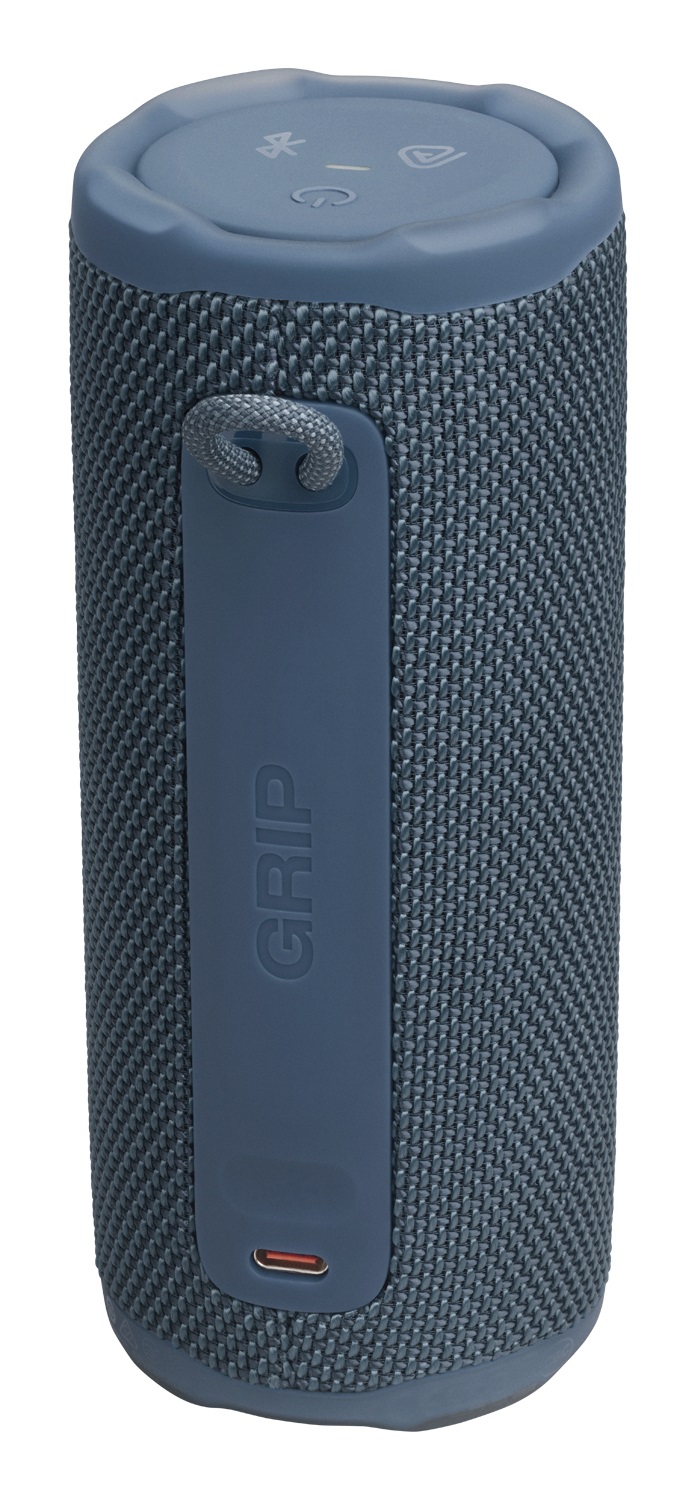 JBL Grip - Altoparlante Bluetooth Compatto 16W, IP68, 14 Ore di Autonomia, Luce Ambientale, Blu