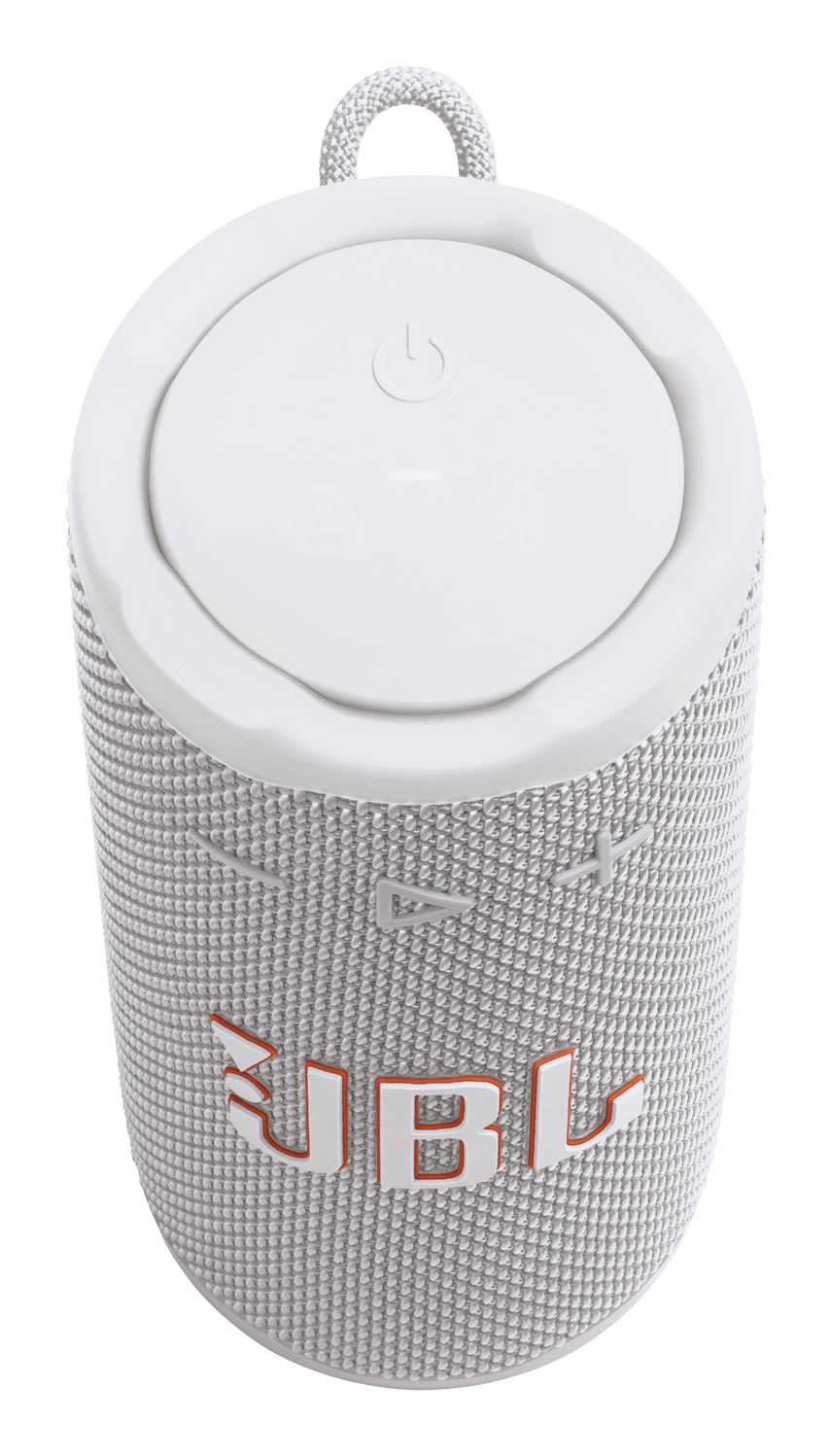JBL Grip - Speaker Bluetooth Compatto 16W, Impermeabile IP68, 14 Ore di Autonomia, Luce Ambientale, Bianco