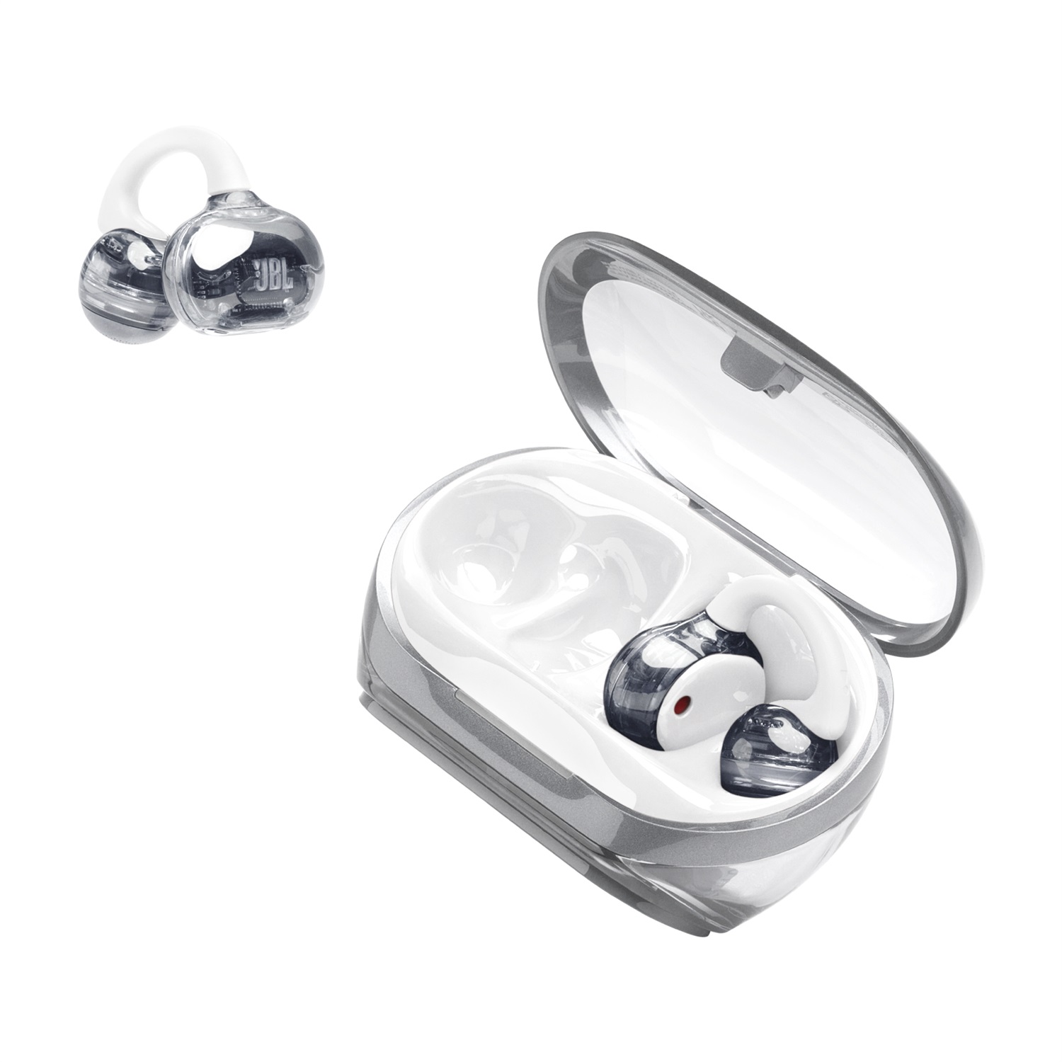 JBL Soundgear Clips Auricolari Bluetooth TWS Open-ear con 32 Ore di Autonomia e Resistenza IP54