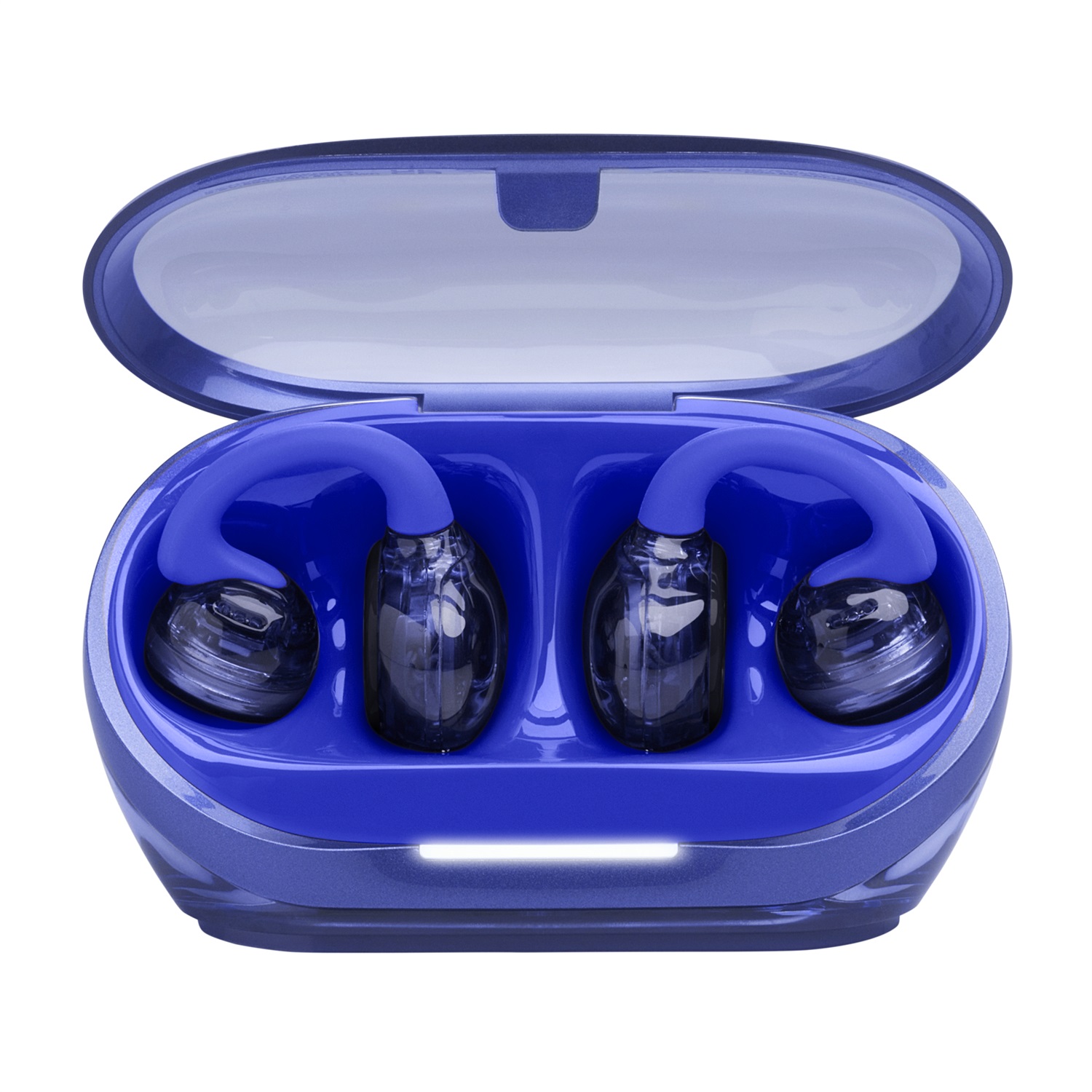 JBL Soundgear Clips - Auricolari Bluetooth TWS Open-ear con Riduzione del Rumore, Colore Blu