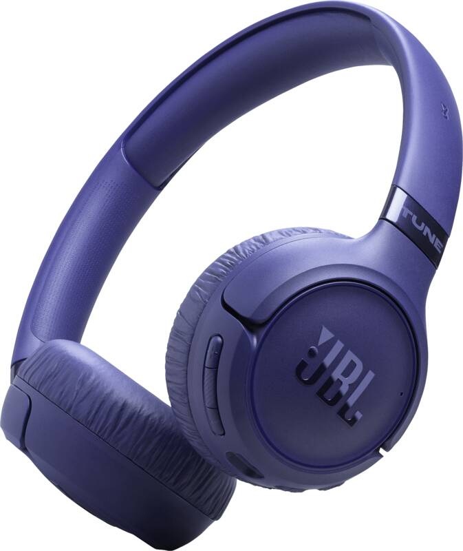 JBL Tune 680 NC - Cuffie On-Ear Bluetooth Wireless con Cancellazione Attiva del Rumore e JBL Pure Bass Sound, fino a 76 Ore di Autonomia, Blu