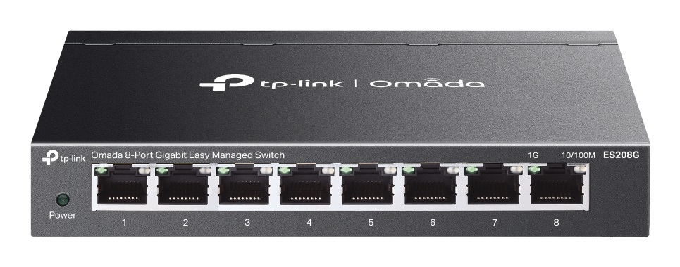 TP-Link Omada ES208G Switch Gestito L2 8 Porte Gigabit Ethernet (10/100/1000) con Gestione Cloud e Funzionalità QoS