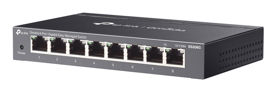 TP-Link Omada ES208G Switch Gestito L2 8 Porte Gigabit Ethernet (10/100/1000) con Gestione Cloud e Funzionalità QoS