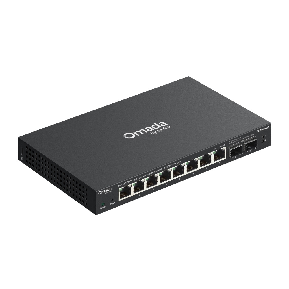 TP-Link ES210X-M2 Switch di Rete Gestito 2.5G Ethernet (100/1000/2500) con 8 Porte RJ45, Montaggio da Desktop/Parete e Rack