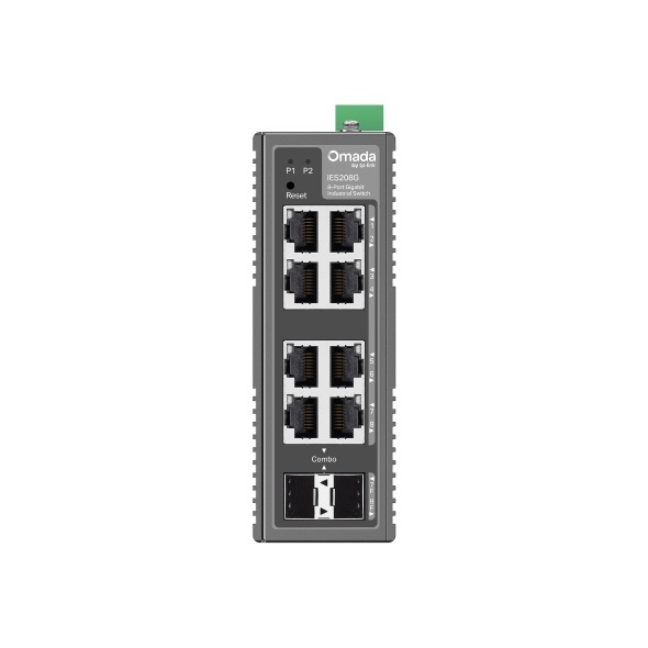 TP-Link Omada IES208G Switch Industriale Gestito 8 Porte Gigabit Ethernet con VLAN e Cloud