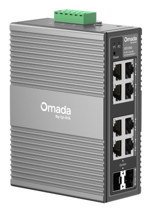 TP-Link Omada IES208G Switch Industriale Gestito 8 Porte Gigabit Ethernet con VLAN e Cloud