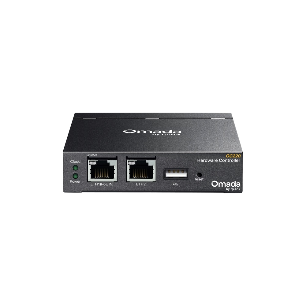 TP-Link Omada OC220 - Controller di rete con 2 porte Ethernet 10/100/1000, compatibile con vari sistemi operativi, colore Nero