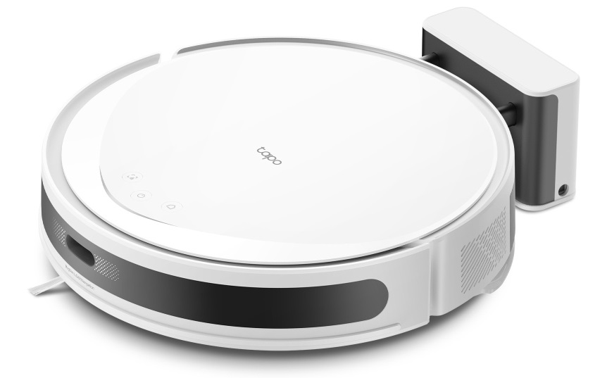 TP-Link Tapo RV20 Max - Robot Aspirapolvere e Lavapavimenti con Aspirazione 5300Pa, Navigazione LiDAR, Design Compatto 83mm, Controllo APP e Alexa