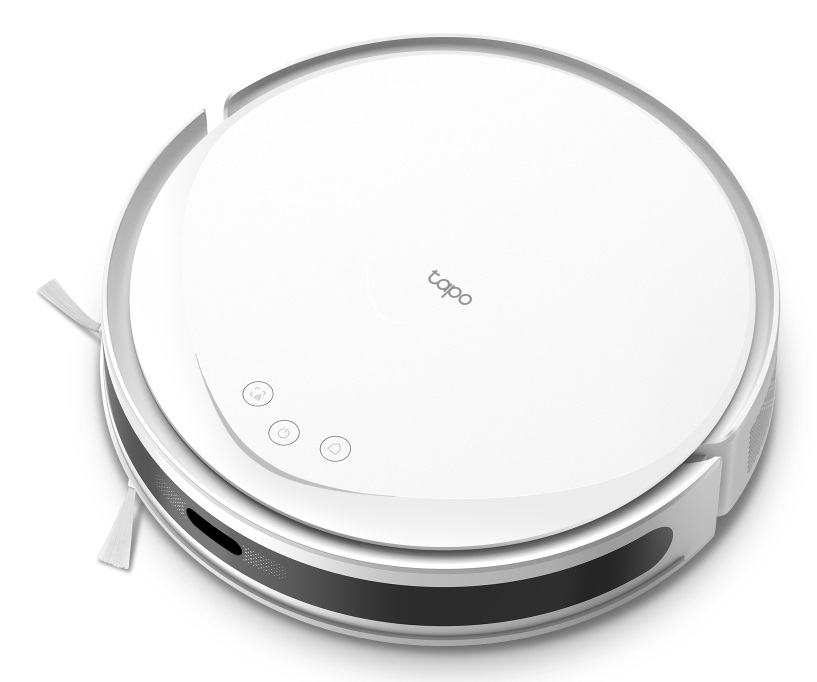TP-Link Tapo RV20 Max - Robot Aspirapolvere e Lavapavimenti con Aspirazione 5300Pa, Navigazione LiDAR, Design Compatto 83mm, Controllo APP e Alexa