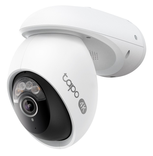 TP-Link Tapo TC46 - Telecamera di Sicurezza IP 4K Motorizzata per Interno ed Esterno con Visione Notturna a Colori e Riconoscimento AI