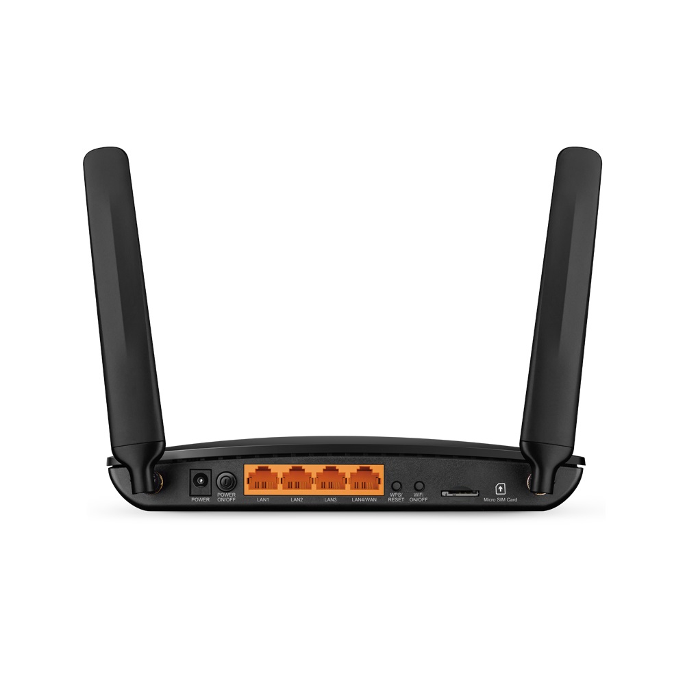 TP-Link TL-MR6400 Router Wireless N 4G LTE 300Mbps con 3 Porte LAN e 1 Porta WAN, Antenne WiFi e LTE Staccabili