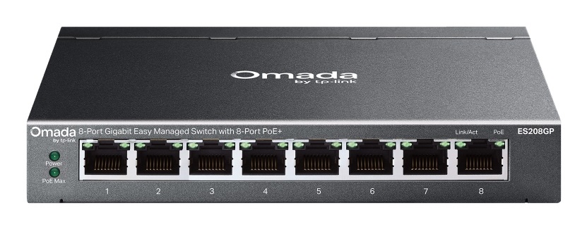 TP-Link Omada ES208GP Switch Gestito L2 8 Porte Gigabit PoE