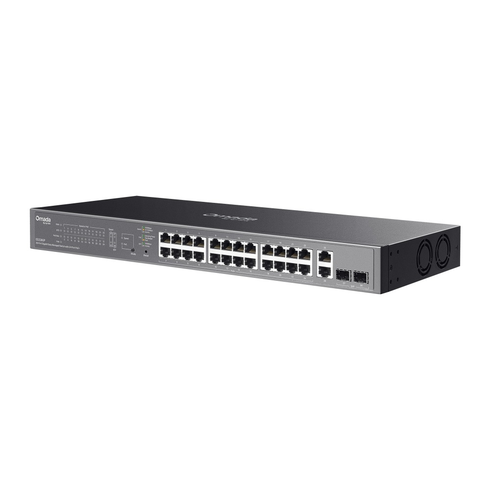 TP-LINK Omada ES228GP Switch di Rete Gestito L2 Gigabit con 28 Porte e 24 Porte PoE