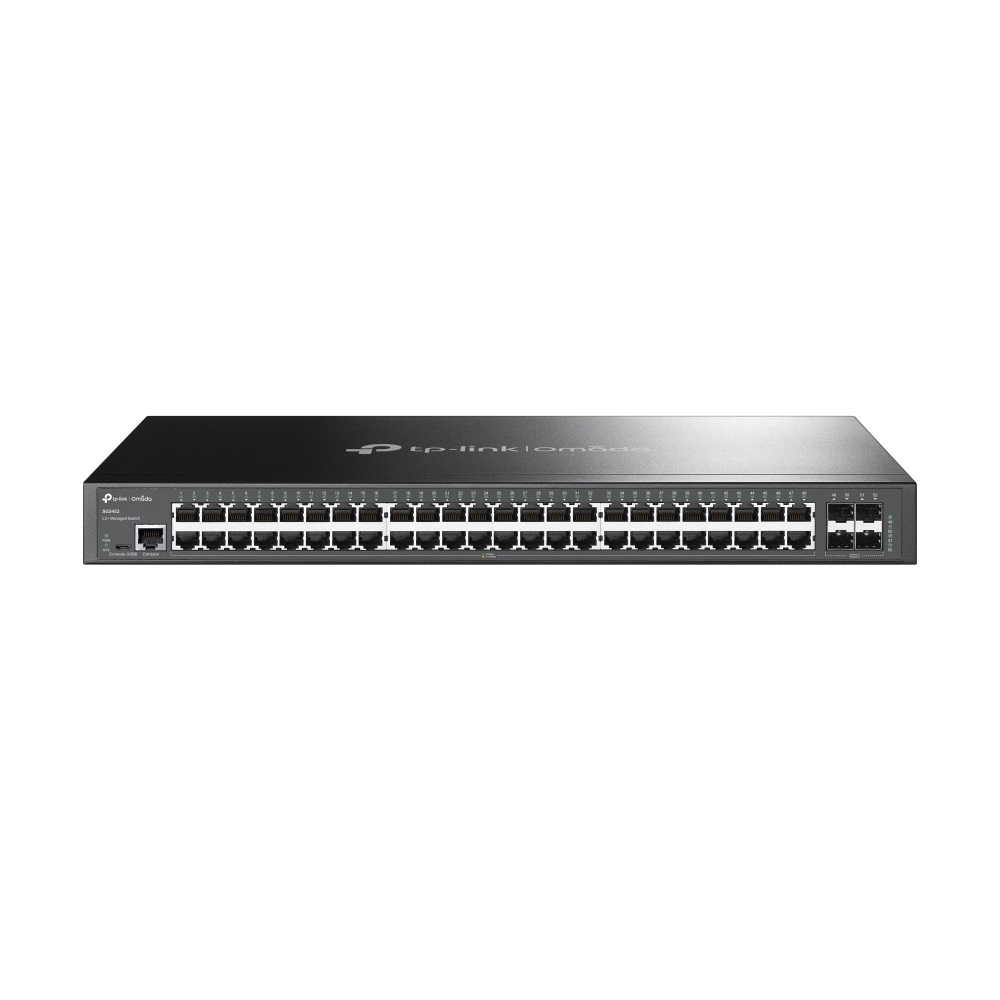 TP-Link Omada SG3452 Switch Gestito L2 48 Porte Gigabit e 4 slot SFP 1U Nero