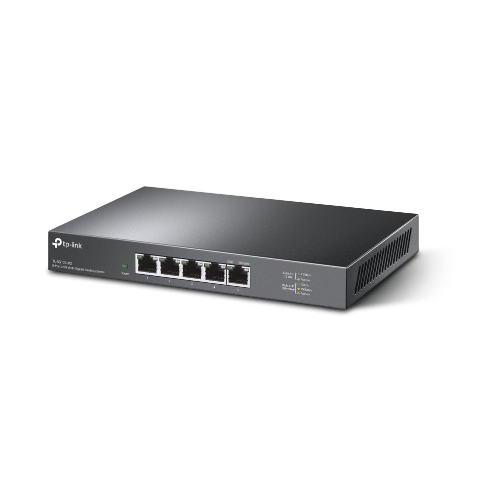 TP-Link TL-SG105-M2 Switch Ethernet 2.5 Gigabit 5 Porte Non Gestito, Plug & Play, Silenzioso, Ideale per Casa e Ufficio