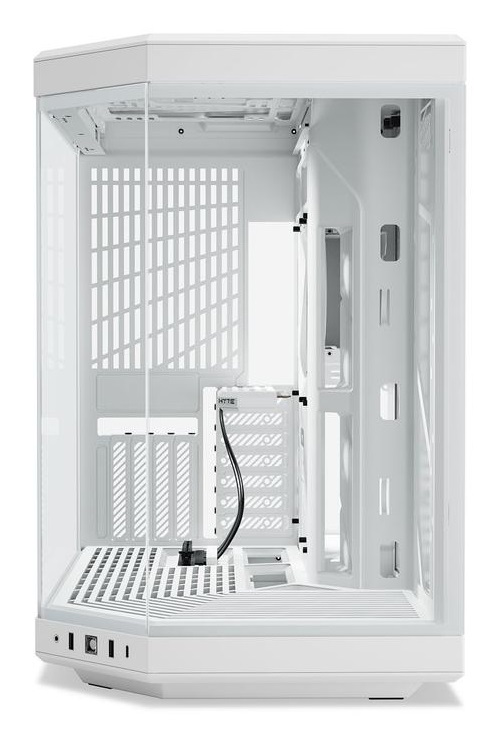 HYTE Y70 Midi Tower Bianco - Case ATX con Doppio Pannello in Vetro Temperato e Supporto per Fino a 4 Slot GPU