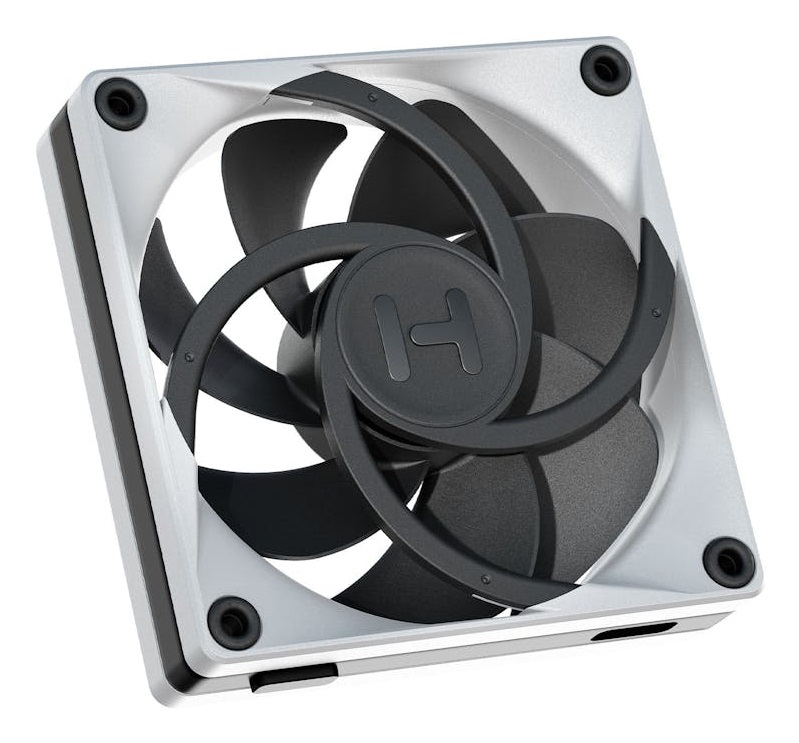 HYTE THICC FP12 Ventilatore per Computer 12 cm PWM - Pack da 3 Pezzi, Nero e Bianco, Alta Velocità 3000 RPM