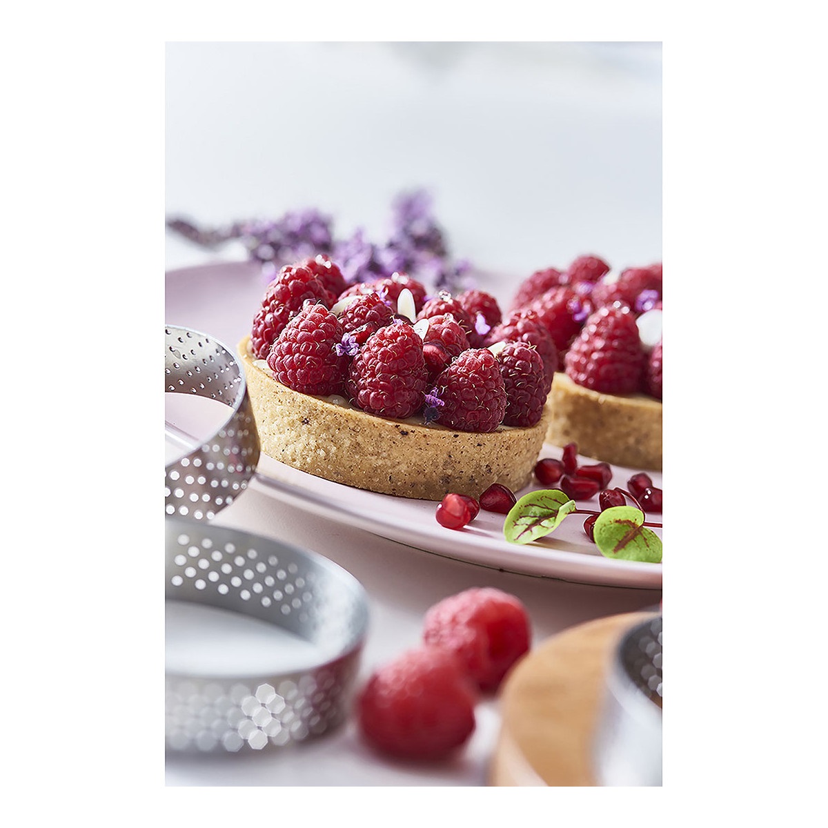 De Buyer Stampo Tondo Forato in Acciaio Inox 8,5x2 cm - Ideale per Crostate e Torte