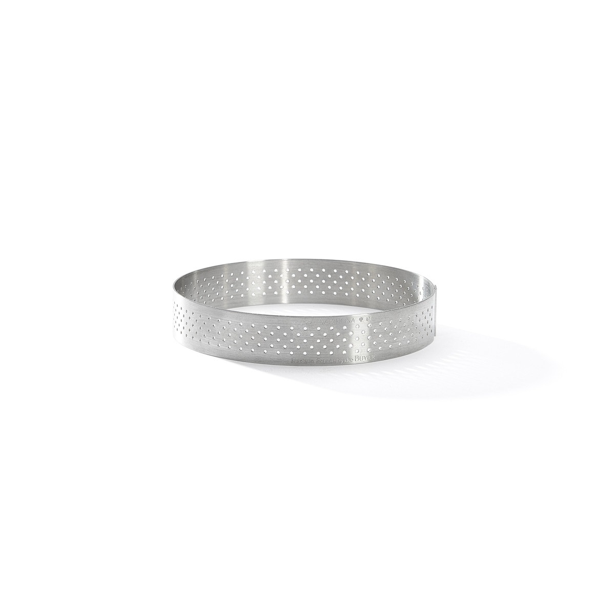 De Buyer Stampo Tondo Forato in Acciaio Inox 12 cm - Ideale per Crostate e Torte, Prodotto in Francia