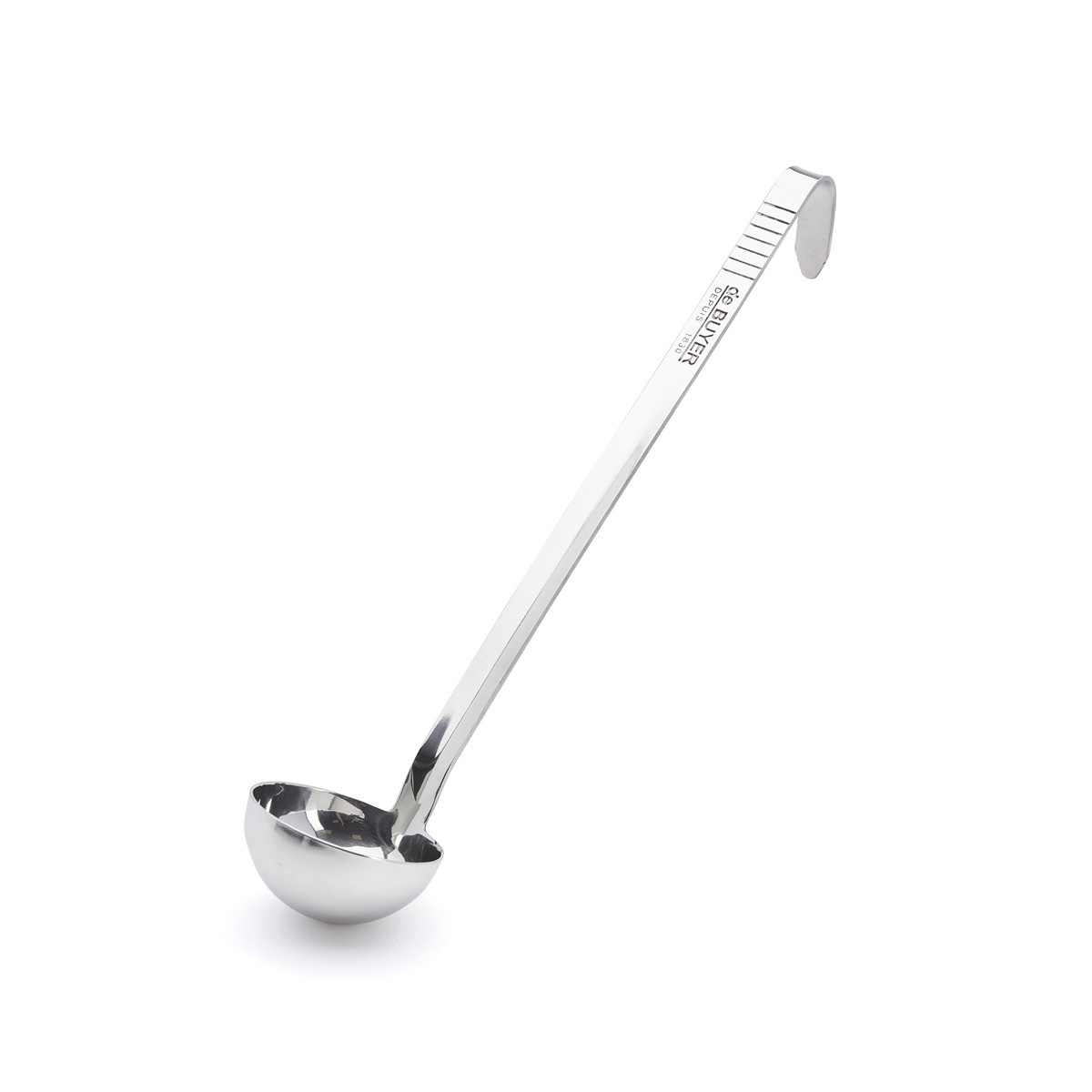 De Buyer Mestolo in Acciaio Inox 18.10 cm 8 - Ultra Resistente, Lavabile in Lavastoviglie, Manico Ergonomico