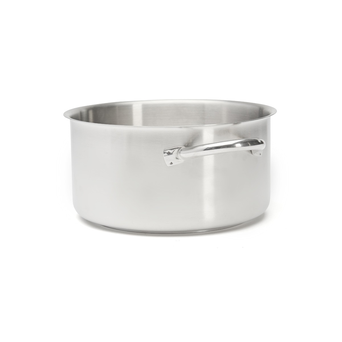 De Buyer Casseruola Senza Coperchio Prim'Appety in Acciaio Inox, Diametro 24 cm, 2 Manici