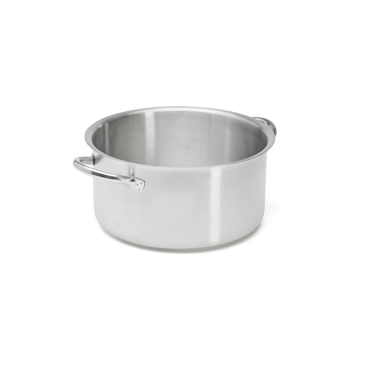 De Buyer Padella Prim'Appety 28 cm in Acciaio Inox con Manici in Acciaio, Ideale per Cottura Lenta