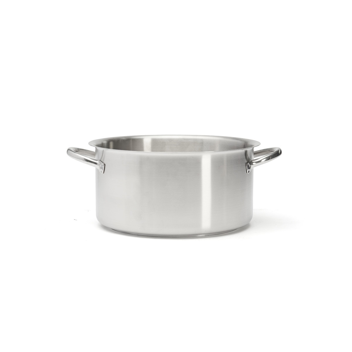 De Buyer Padella Prim'Appety 28 cm in Acciaio Inox con Manici in Acciaio, Ideale per Cottura Lenta