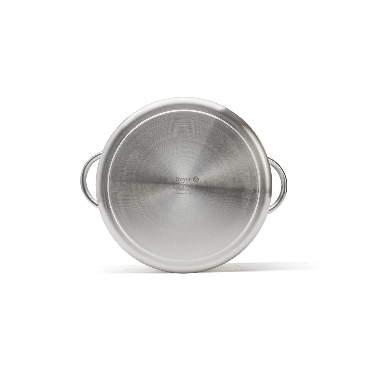 De Buyer Pentola Profonda in Acciaio Inox AISI 304, Diametro 28 cm, Senza Coperchio - Ideale per Zuppe e Stufati