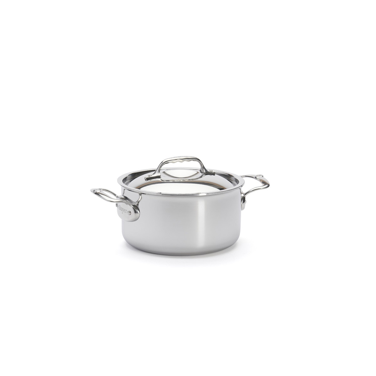 De Buyer 3742.20 Casseruola in Acciaio Inox Affinity 20 cm con Coperchio - Capacità 2,5 L, Adatta a Induzione