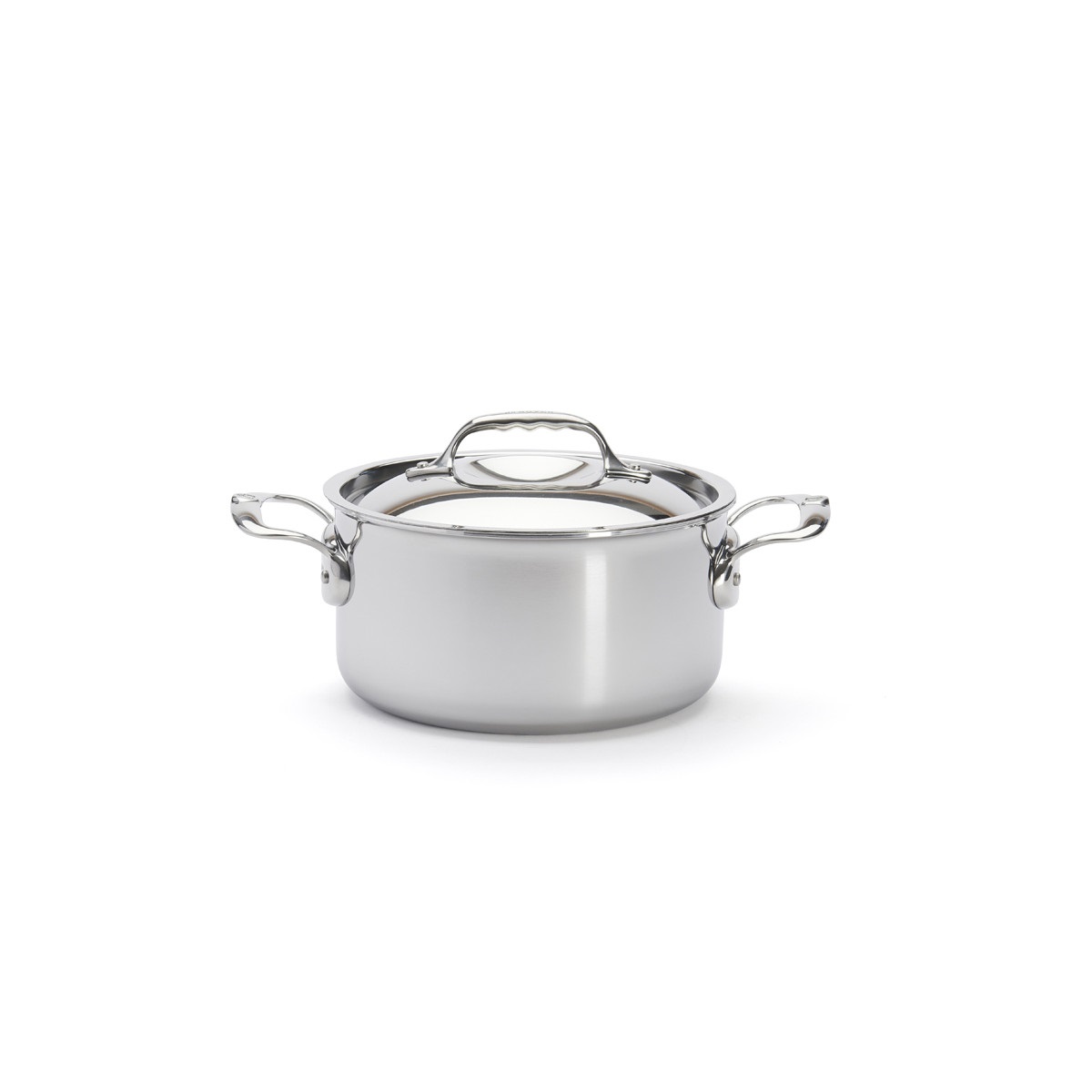 De Buyer 3742.20 Casseruola in Acciaio Inox Affinity 20 cm con Coperchio - Capacità 2,5 L, Adatta a Induzione