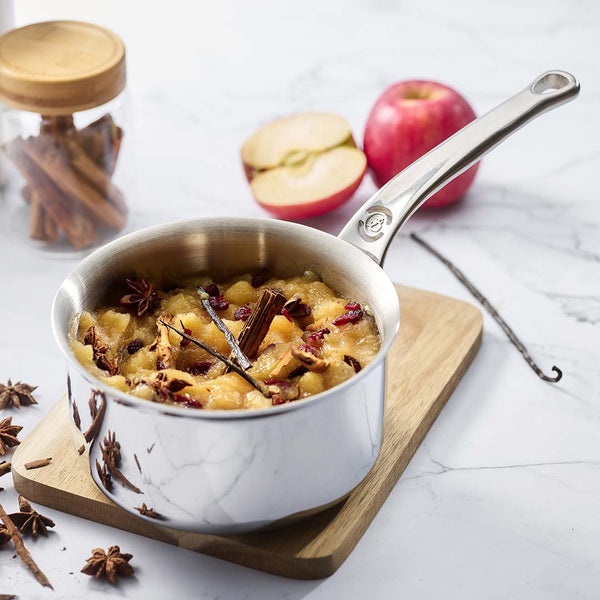 De Buyer Affinity Casseruola 18 cm in Acciaio Inox con Coperchio - Adatta a Induzione