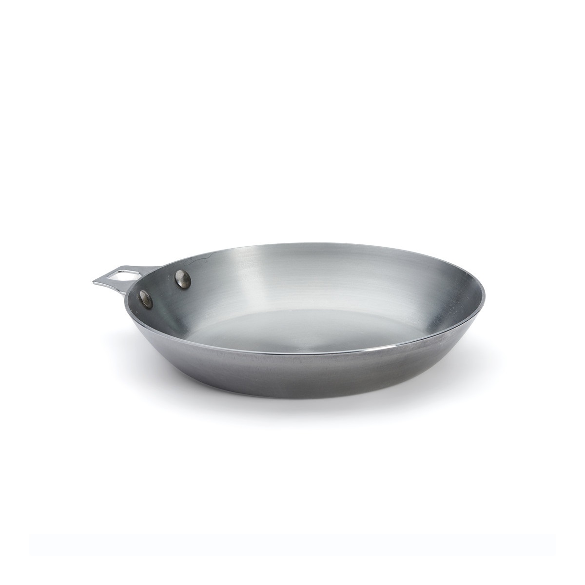 De Buyer Padella Senza Manico Mineral B Element 24 cm in Acciaio Inossidabile con Finitura a Cera d'Api