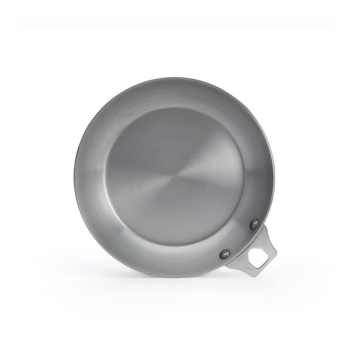 De Buyer Padella Senza Manico Mineral B Element 24 cm in Acciaio Inossidabile con Finitura a Cera d'Api